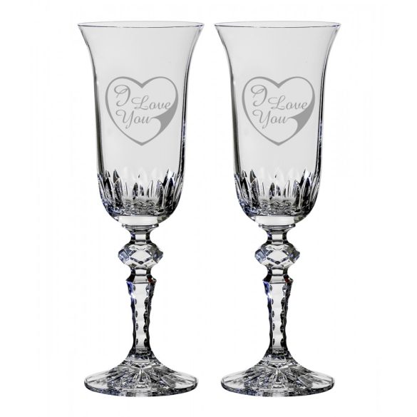 Other Goods * Cristal de plumb Set romantic de pahare pentru șampanie 2 buc (LSZI16431)