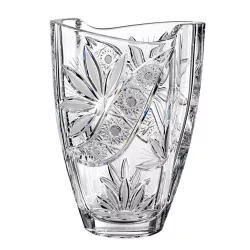 Liliom * Cristal Vază în formă de butoi 23 cm (Smi17567)