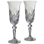 Fire * Cristal Set de pahare de șampanie pentru nuntă (2 piese) (LGyű18698)