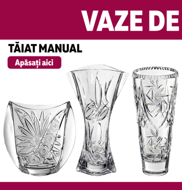 Colecție de vaze de cristal